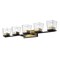 Z-Lite Bleeker Street 5 Light Vanity, Matte Black & Olde Brass & Clear 475-5V-MB-OBR - alternate 4
